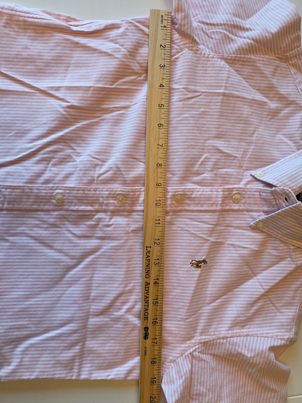 Ralph Lauren Women’s Pink Striped Button-Down Polo ~ Size 6 - Picture 9 of 11